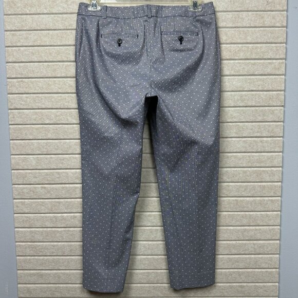 Talbots Gray Houndstooth Polka Dot Career Work Dress Pants Womens 10P - Picture 5 of 15